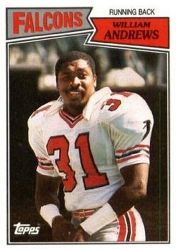 #251 William Andrews - Atlanta Falcons - 1987 Topps Football