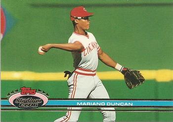 #251 Mariano Duncan - Cincinnati Reds - 1991 Stadium Club Baseball
