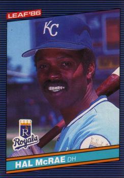#251 Hal McRae - Kansas City Royals - 1986 Leaf Baseball