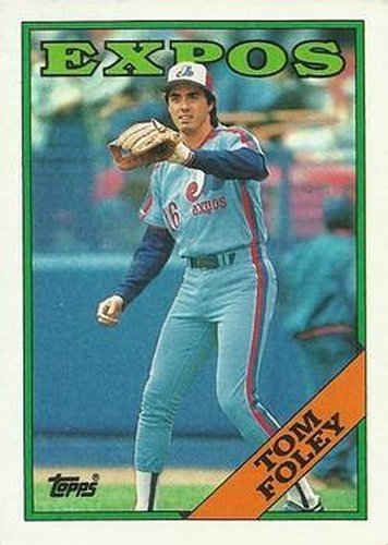 #251 Tom Foley - Montreal Expos - 1988 Topps Baseball