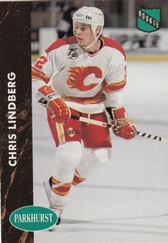 #251 Chris Lindberg - Calgary Flames - 1991-92 Parkhurst Hockey