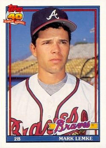 #251 Mark Lemke - Atlanta Braves - 1991 O-Pee-Chee Baseball