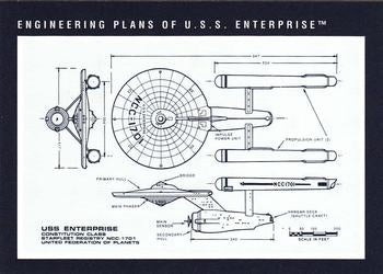 #251 Engineering Plans of U.S.S. Enterprise - 1991 Impel Star Trek 25th Anniversary