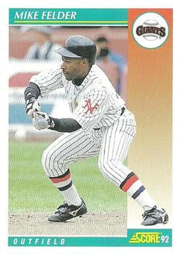 #251 Mike Felder - San Francisco Giants - 1992 Score Baseball