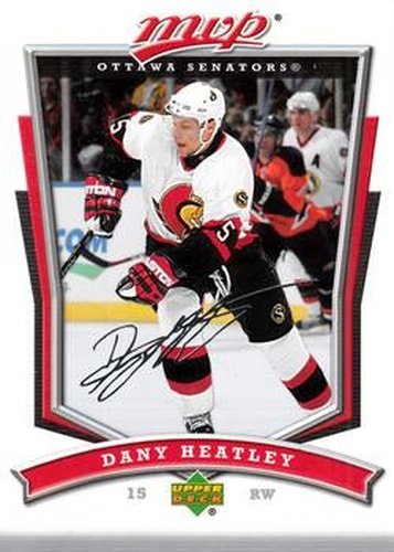 #251 Dany Heatley - Ottawa Senators - 2007-08 Upper Deck MVP Hockey