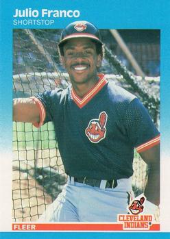 #251 Julio Franco - Cleveland Indians - 1987 Fleer Baseball