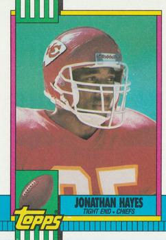 #252 Jonathan Hayes - Kansas City Chiefs - 1990 Topps Football
