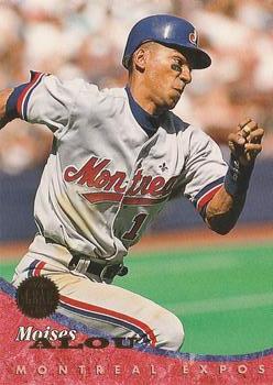 #252 Moises Alou - Montreal Expos - 1994 Leaf Baseball