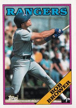 #252 Bob Brower - Texas Rangers - 1988 Topps Baseball