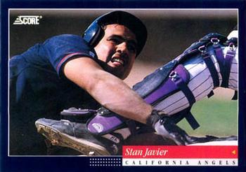 #252 Stan Javier - California Angels -1994 Score Baseball