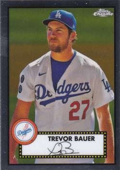 #252 Trevor Bauer - Los Angeles Dodgers - 2021 Topps Chrome Platinum Anniversary Baseball