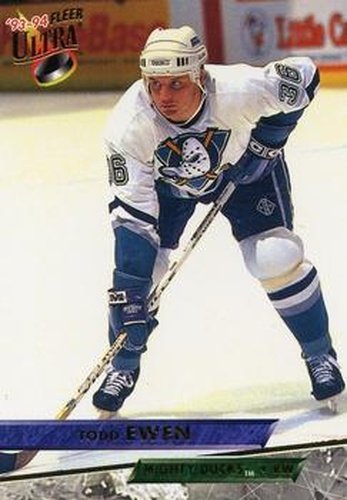 #252 Todd Ewen - Anaheim Mighty Ducks - 1993-94 Ultra Hockey