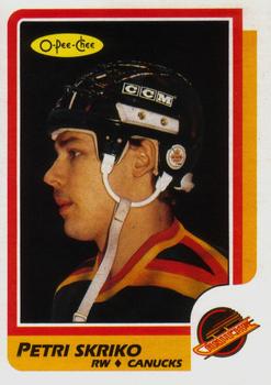 #252 Petri Skriko - Vancouver Canucks - 1986-87 O-Pee-Chee Hockey