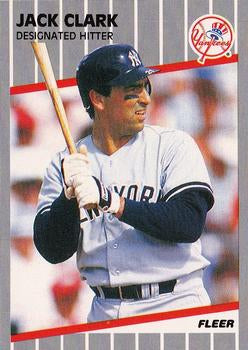#252 Jack Clark - New York Yankees - 1989 Fleer Baseball