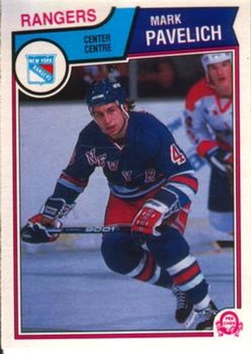 #253 Mark Pavelich - New York Rangers - 1983-84 O-Pee-Chee Hockey