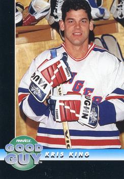 #253 Kris King - New York Rangers - 1992-93 Pinnacle Canadian Hockey