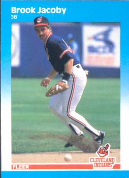 #253 Brook Jacoby - Cleveland Indians - 1987 Fleer Baseball