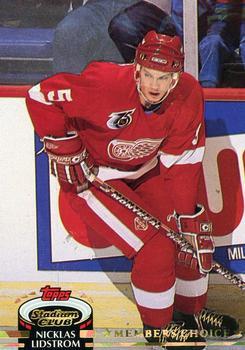 #253 Nicklas Lidstrom - Detroit Red Wings - 1992-93 Stadium Club Hockey