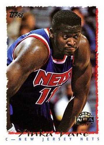 #253 Yinka Dare - New Jersey Nets - 1994-95 Topps Basketball