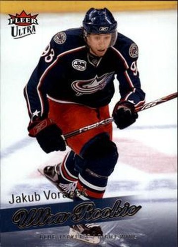 #253 Jakub Voracek - Columbus Blue Jackets - 2008-09 Ultra Hockey