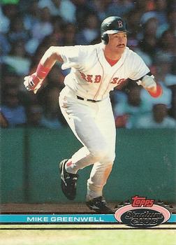 #253 Mike Greenwell - Boston Red Sox - 1991 Stadium Club Baseball