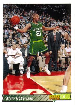 #253 Alvin Robertson - Milwaukee Bucks - 1992-93 Upper Deck Basketball