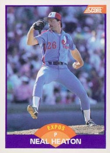 #253 Neal Heaton - Montreal Expos - 1989 Score Baseball