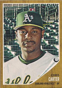 #254 Chris Carter - Oakland Athletics - 2011 Topps Heritage Baseball