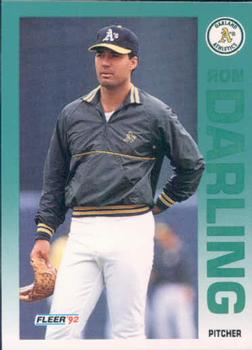#254 Ron Darling - Oakland Athletics - 1992 Fleer Baseball