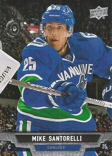 #254 Mike Santorelli - Vancouver Canucks - 2013-14 Upper Deck Hockey