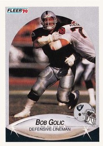 #254 Bob Golic - Los Angeles Raiders - 1990 Fleer Football
