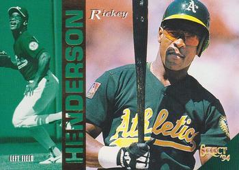#254 Rickey Henderson - Oakland Athletics - 1994 Select Baseball