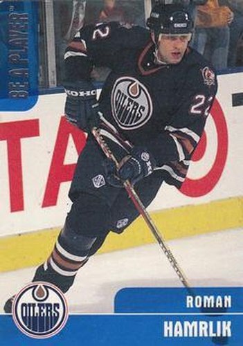 #254 Roman Hamrlik - Edmonton Oilers - 1999-00 Be a Player Memorabilia Hockey