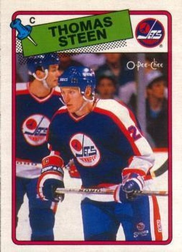 #254 Thomas Steen - Winnipeg Jets - 1988-89 O-Pee-Chee Hockey