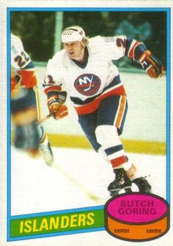 #254 Butch Goring - New York Islanders - 1980-81 O-Pee-Chee Hockey