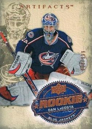 #254 Dan LaCosta - Columbus Blue Jackets - 2008-09 Upper Deck Artifacts Hockey
