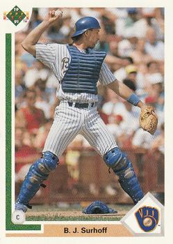 #254 B.J. Surhoff - Milwaukee Brewers - 1991 Upper Deck Baseball