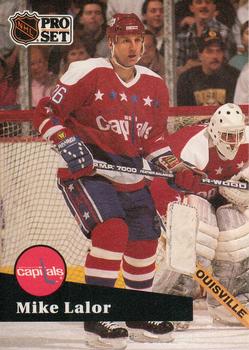 #255 Mike Lalor - 1991-92 Pro Set Hockey