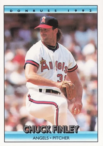 #255 Chuck Finley - California Angels - 1992 Donruss Baseball