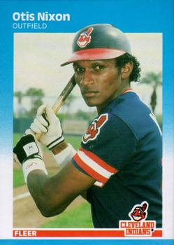 #255 Otis Nixon - Cleveland Indians - 1987 Fleer Baseball