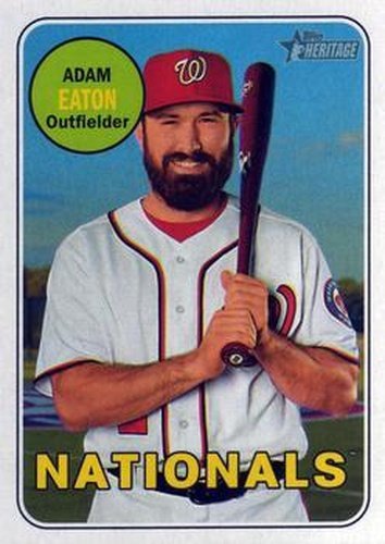 #255 Adam Eaton - Washington Nationals - 2018 Topps Heritage Baseball