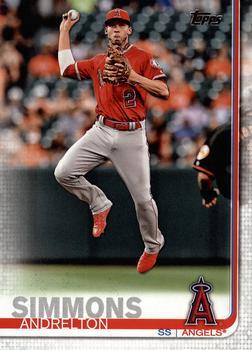 #255 Andrelton Simmons - Los Angeles Angels - 2019 Topps Baseball