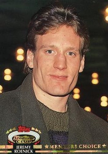 #255 Jeremy Roenick - Chicago Blackhawks - 1992-93 Stadium Club Hockey