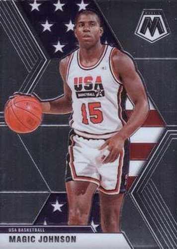 #255 Magic Johnson - USA - 2019-20 Panini Mosaic Basketball