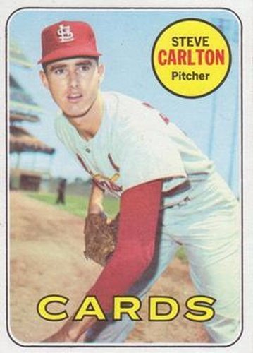 #255 Steve Carlton - St. Louis Cardinals - 1969 Topps Baseball