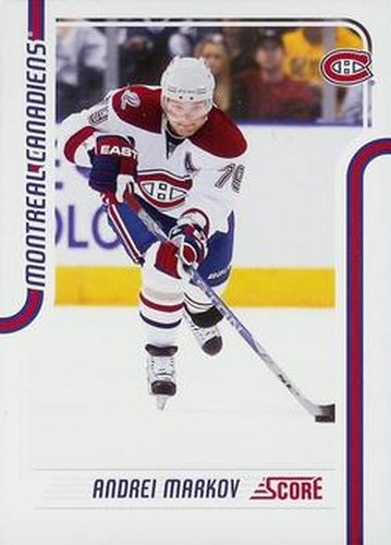 #255 Andrei Markov - Montreal Canadiens - 2011-12 Score Hockey