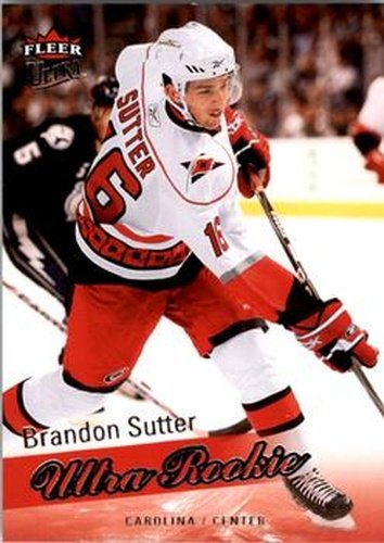 #255 Brandon Sutter - Carolina Hurricanes - 2008-09 Ultra Hockey