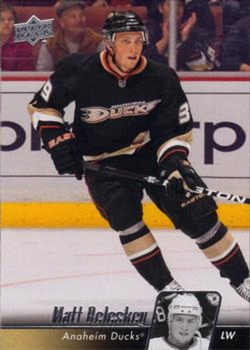 #255 Matt Beleskey - Anaheim Ducks - 2010-11 Upper Deck Hockey