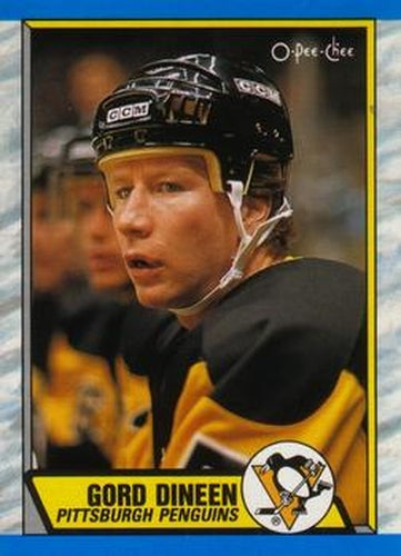 #256 Gord Dineen - Pittsburgh Penguins - 1989-90 O-Pee-Chee Hockey