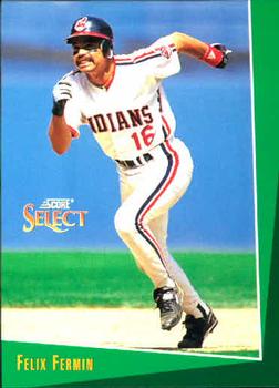 #256 Felix Fermin - Cleveland Indians - 1993 Select Baseball